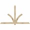 Ekena Millwork Redmond Rough Sawn Timber Gable Bracket, Douglas Fir, 84"W x 53"H x 4"D x 4"F, 15/12 Pitch GBW084X53X0404RED00RDF - alternate 1